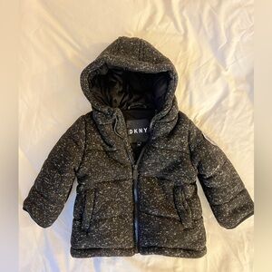 DKNY Charcoal Hooded Jacket 12M